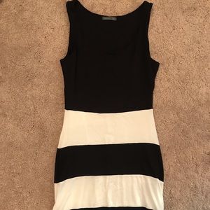 Small Black and White Bodycon Dress